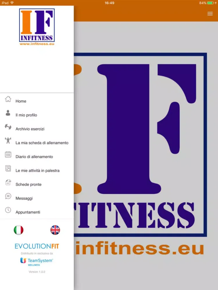 Capturas de pantalla de Infitness iPad 