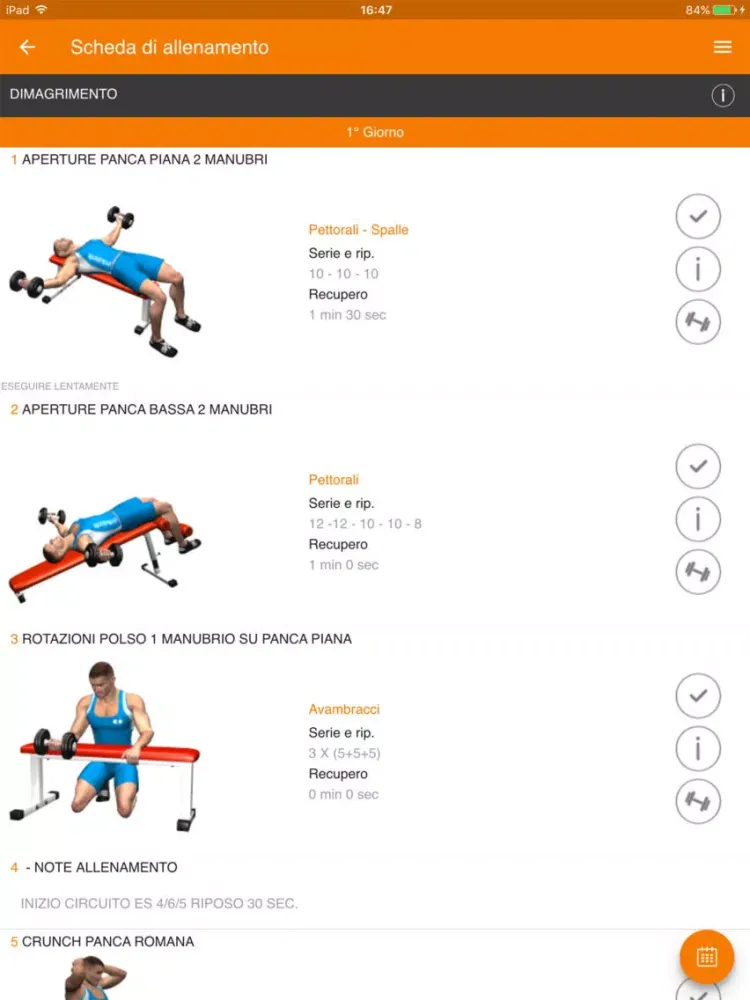 Capturas de pantalla de Infitness iPad 