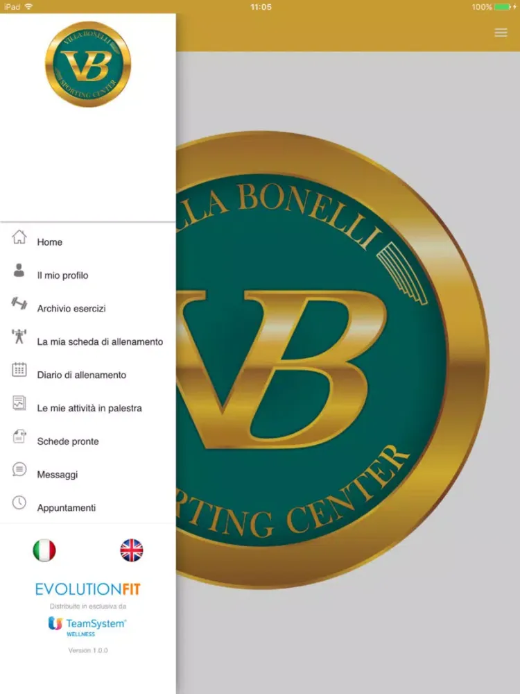 Villa Bonelli Wellness iPad 应用截图