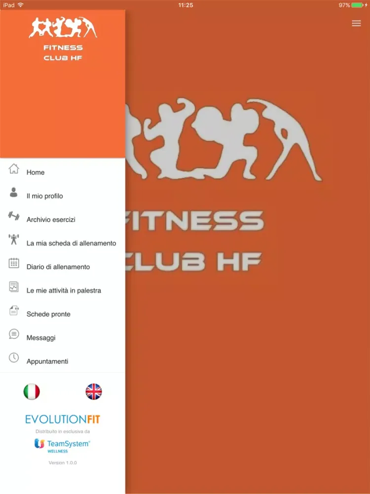 ภาพหน้าจอของ Fitness Club HF Capoterra iPad 