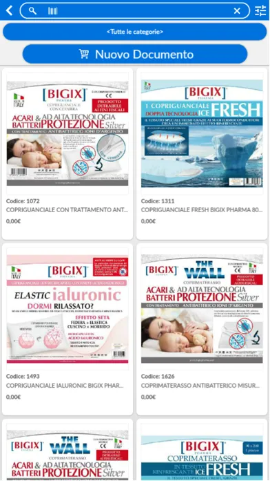 Capturas de pantalla de Biosynex catalogo e ordini