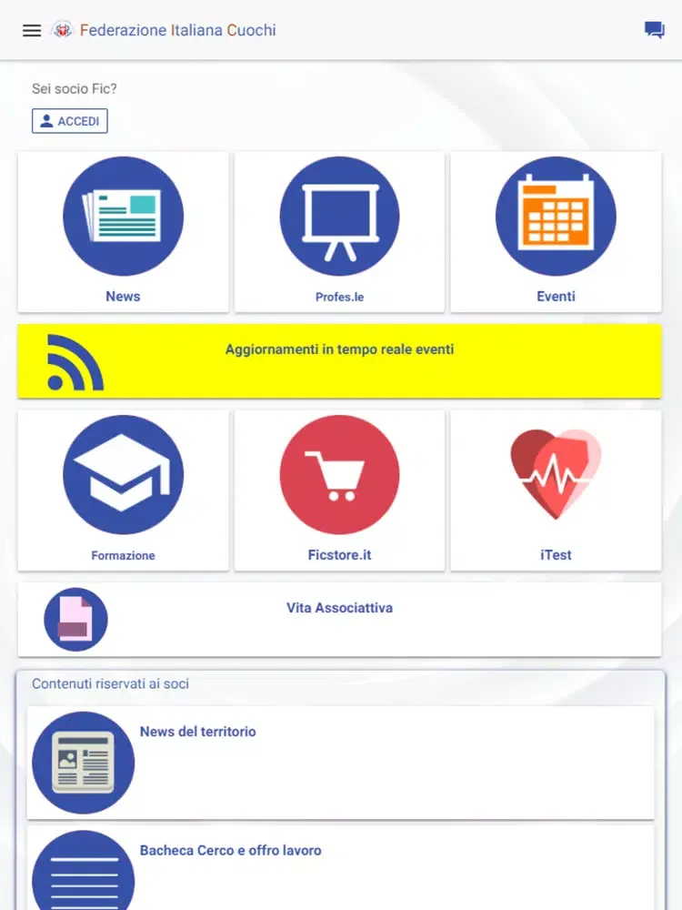 Federazione Italiana Cuochi iPad  스크린샷