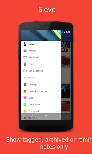 Tangkapan skrin Omni Notes