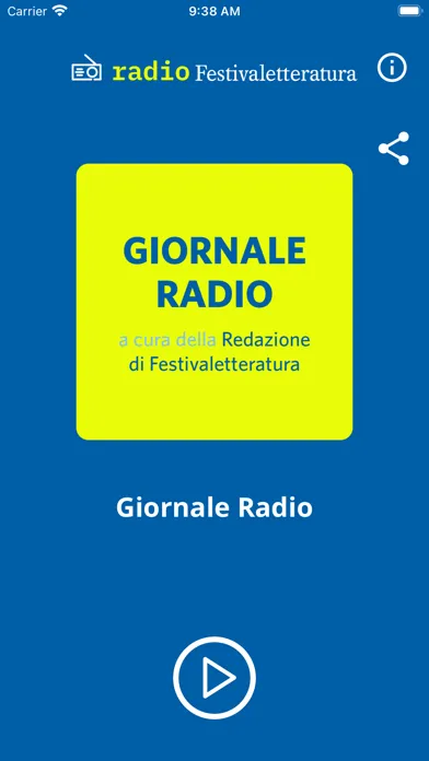 Screenshot di Radio Festivaletteratura