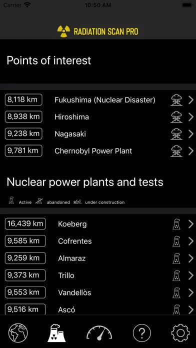 Zrzuty ekranu Radiation Scan Pro