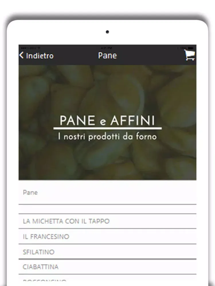 ภาพหน้าจอของ Panificio Perego iPad 