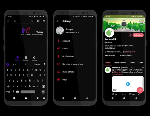 Tangkapan layar Victory Substratum Theme +Oreo