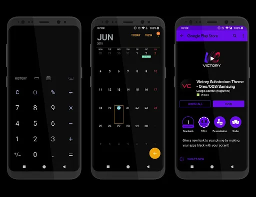 Tangkapan layar Victory Substratum Theme +Oreo