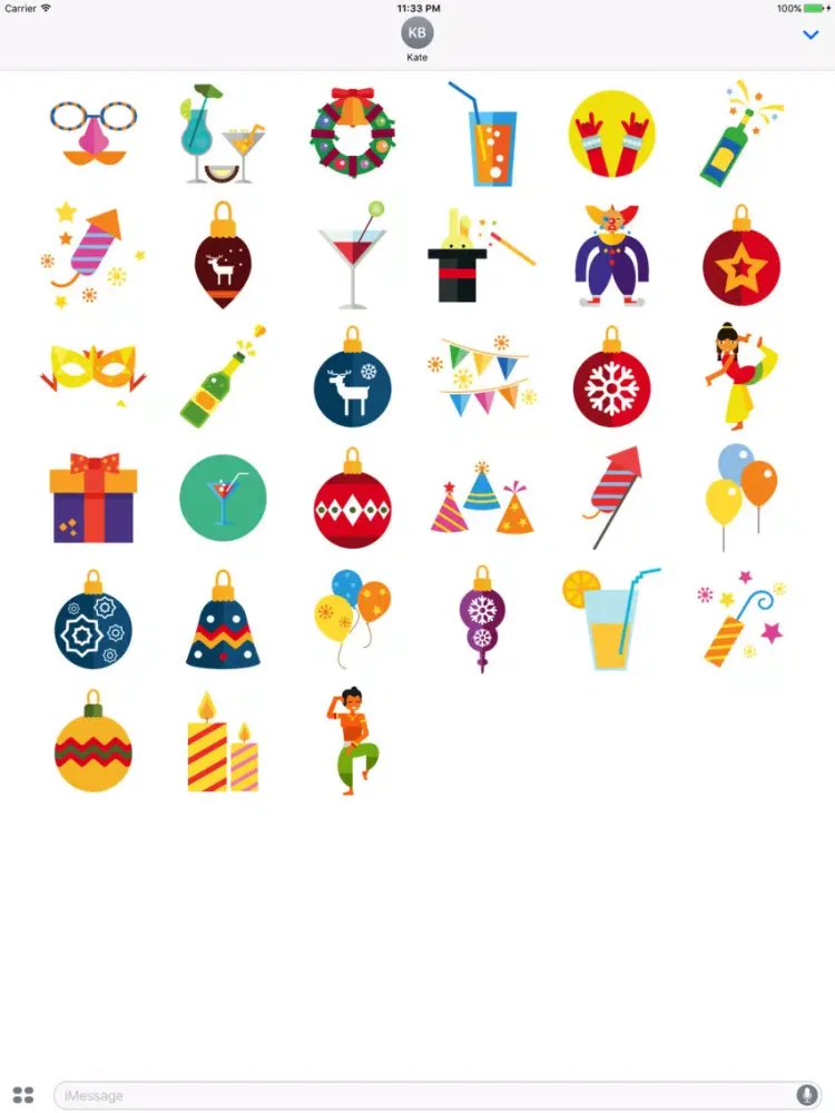 صور Celebration Stickers for iMessage iPad 