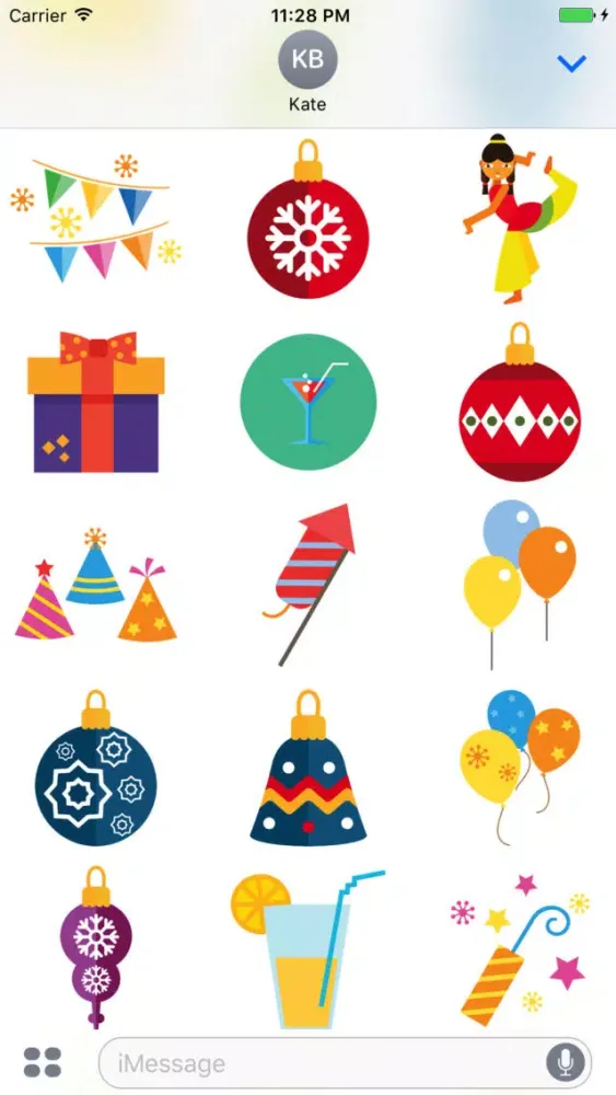 صور Celebration Stickers for iMessage