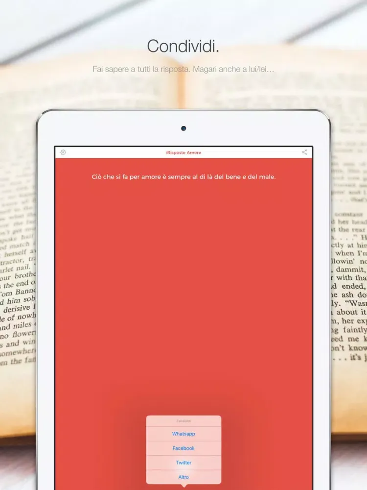 Screenshot di iRisposte Amore iPad 