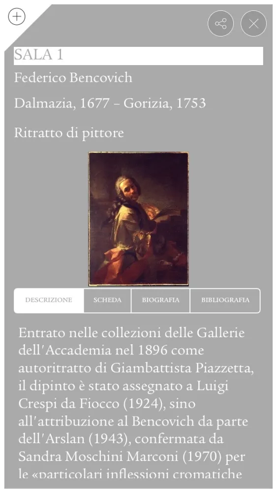 Gallerie dell'Accademia, Guida ufficiale スクリーンショット