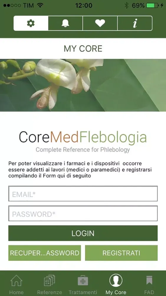 Captures d'écran de CoreMed Flebologia