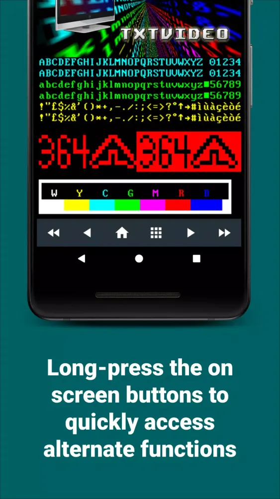 TxtVideo Teletext Screenshots