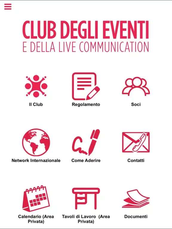 Screenshot di Club Eventi iPad 