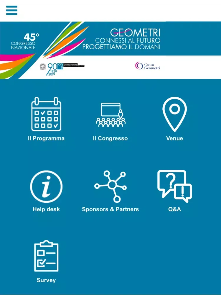 45°CongressoNazionaleGeometri iPad  Screenshots