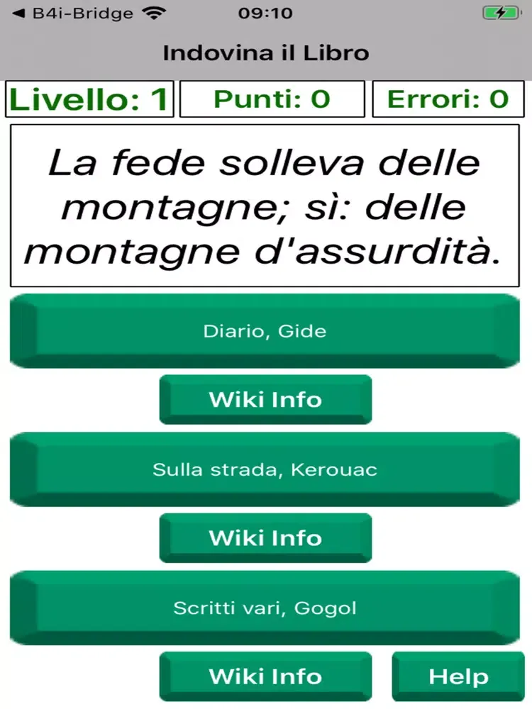 ภาพหน้าจอของ Indovina libro iPad