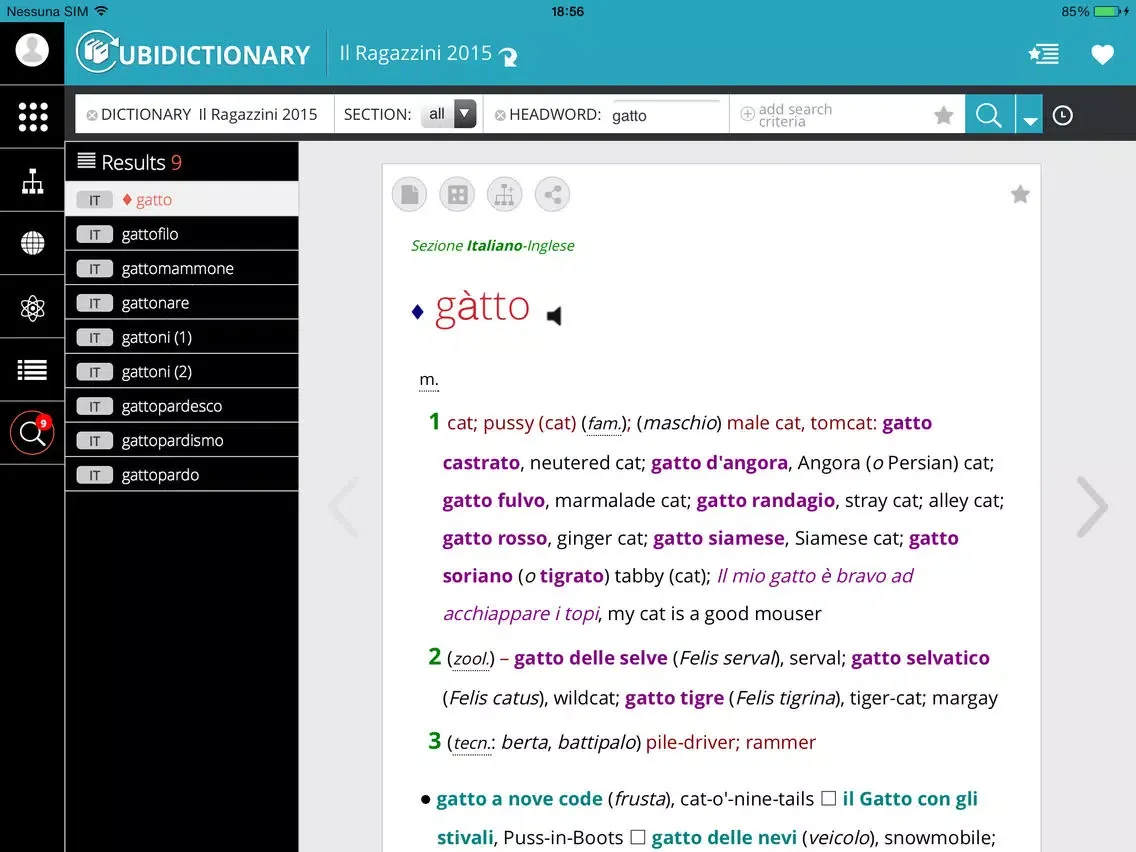 Ubidictionary: Consult prestigious dictionaries, translate and personalize texts, manage company lexicon iPad 應用截圖