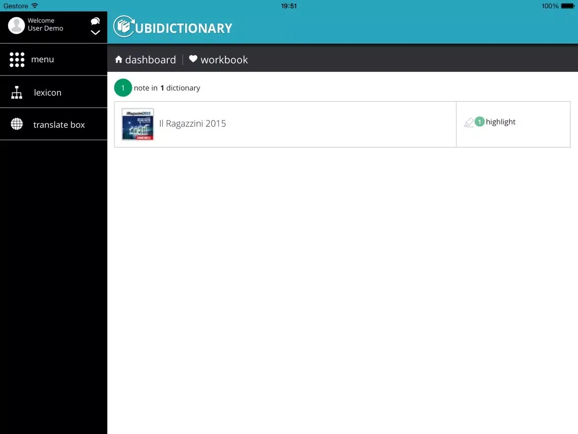 Ubidictionary: Consult prestigious dictionaries, translate and personalize texts, manage company lexicon iPad 應用截圖