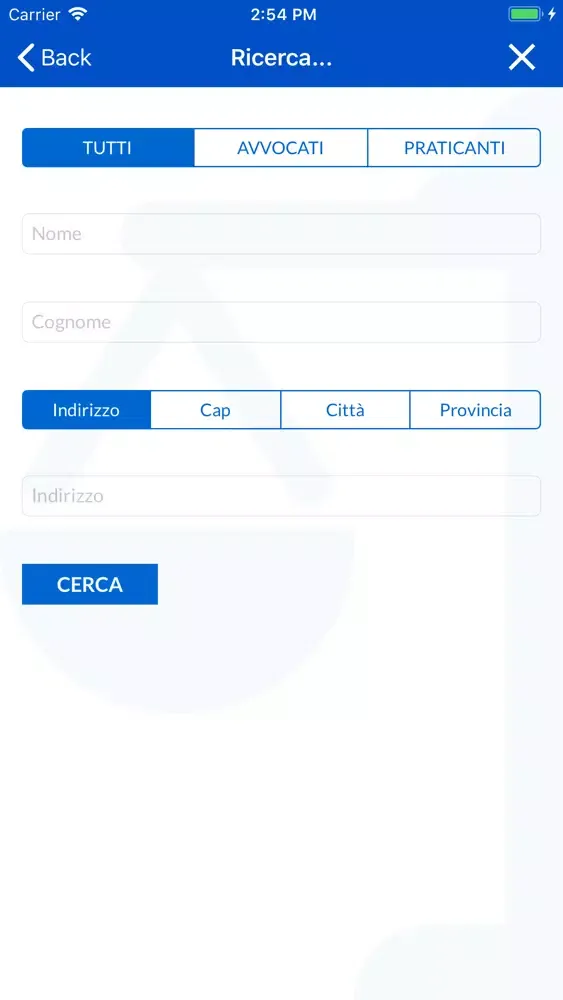 Captures d'écran de Ordine Avvocati Ascoli Piceno