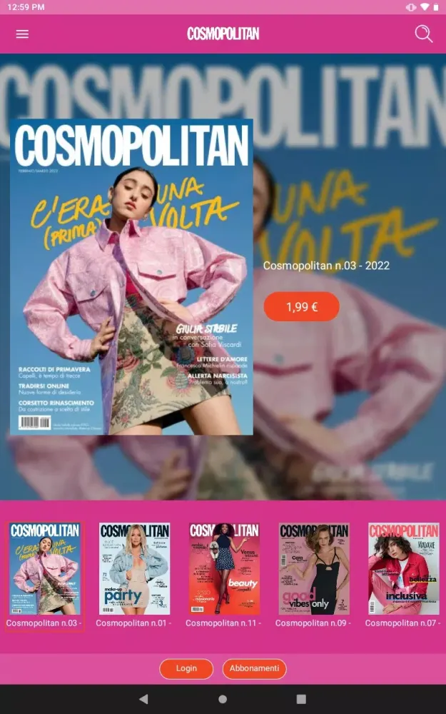 Cosmopolitan Italia スクリーンショット