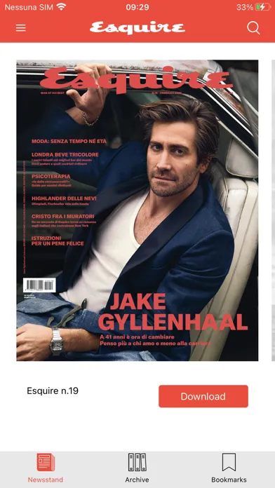 Captures d'écran de Esquire Italia