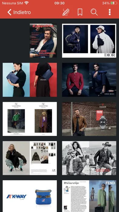 Captures d'écran de Esquire Italia