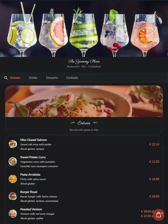 Yumm - Your Digital Menu iPad  سکرین شاٹس