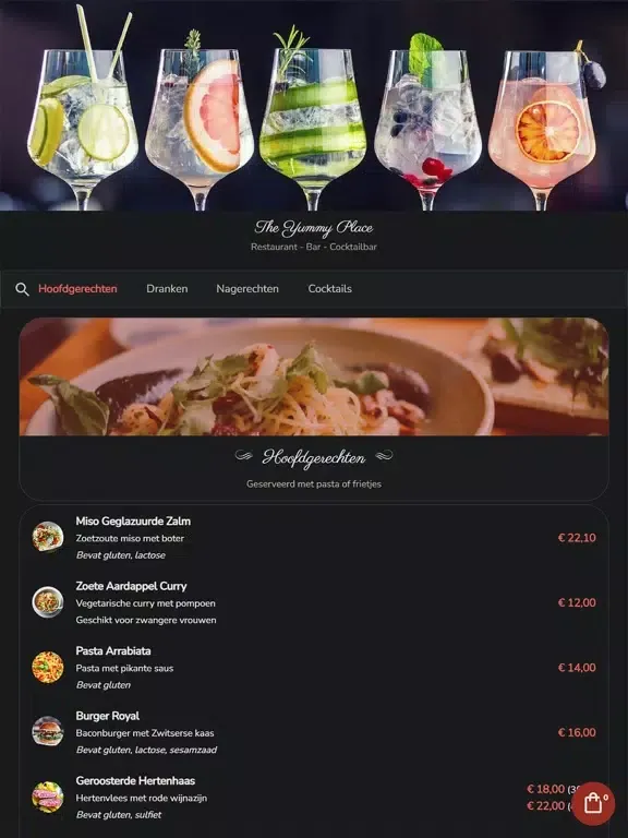 Yumm - Your Digital Menu iPad  سکرین شاٹس