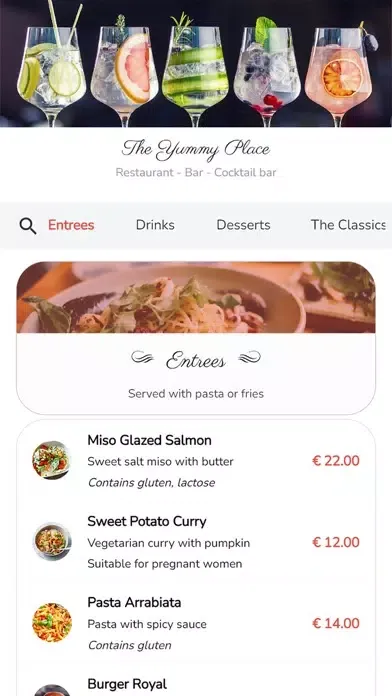 Yumm - Your Digital Menu سکرین شاٹس