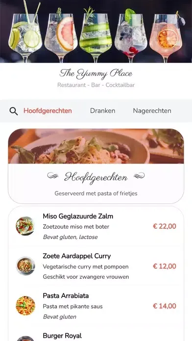 Yumm - Your Digital Menu سکرین شاٹس