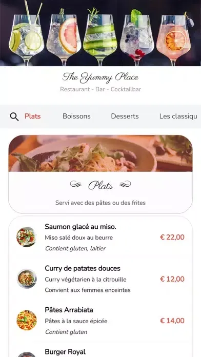 Yumm - Your Digital Menu سکرین شاٹس