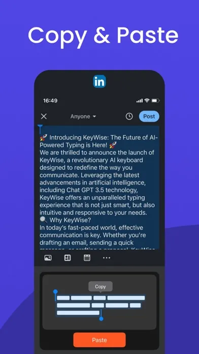 Скриншоты ONKEY:keyboard answer writer