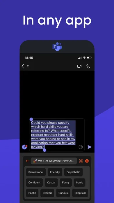 Скриншоты ONKEY:keyboard answer writer