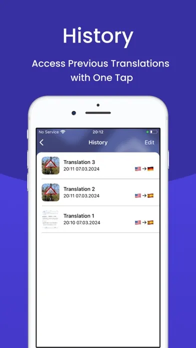 Capturas de tela do Trip: capture image to text