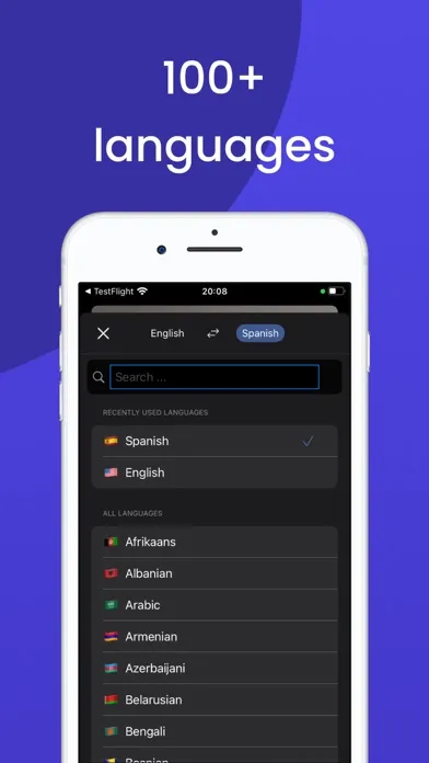 Capturas de tela do Trip: capture image to text