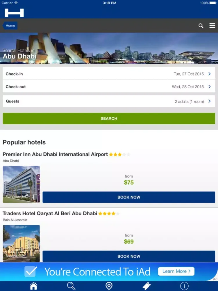 تصاویر Abu Dhabi Hotels + Compare and Booking Hotel for Tonight with map and travel tour iPad 