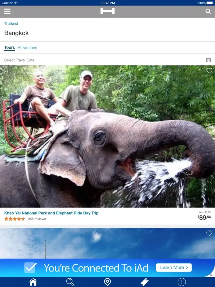 Bangkok Hotels + Compare and Booking Hotel for Tonight with map and travel tour iPad  スクリーンショット