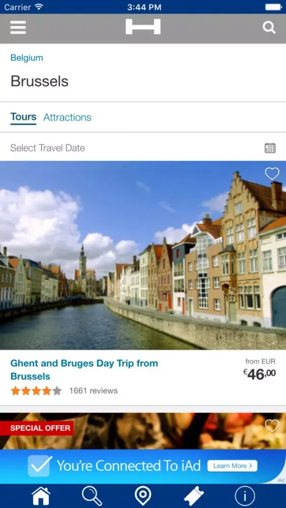 Brussels Hotels + Compare and Booking Hotel for Tonight with map and travel tour应用截图