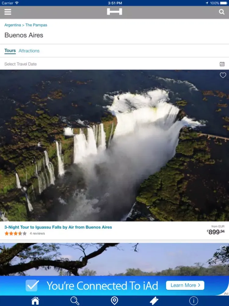 Ảnh chụp màn hình của Buenos Aires Hotels + Compare and Booking Hotel for Tonight with map and travel tour iPad 