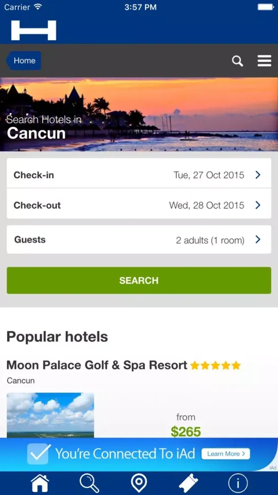 ภาพหน้าจอของ Cancun Hotels + Compare and Booking Hotel for Tonight with map and travel tour