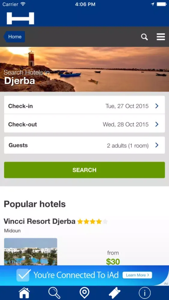 Captures d'écran de Djerba Hotels + Compare and Booking Hotel for Tonight with map and travel tour