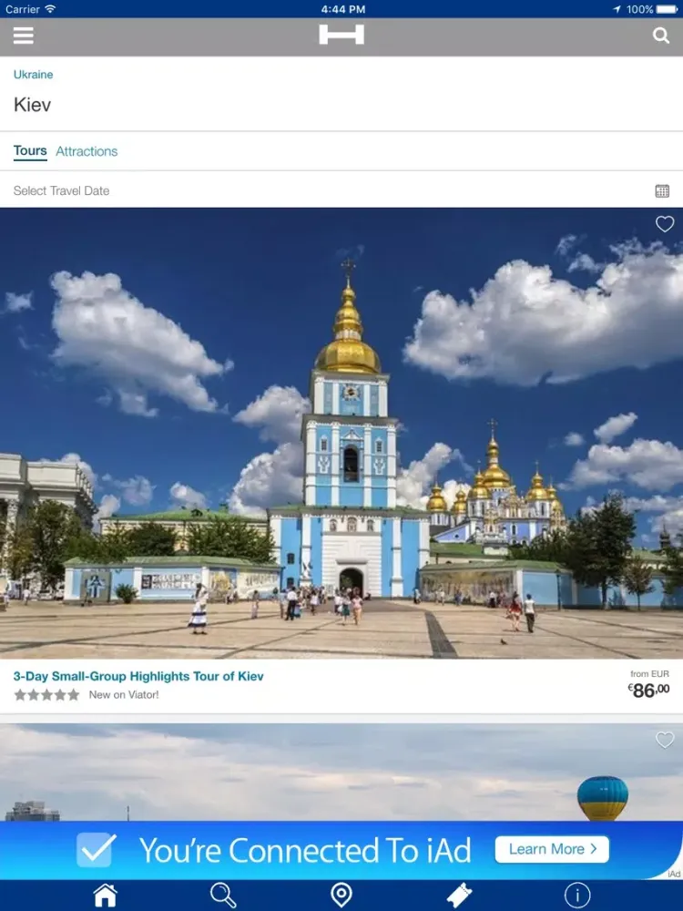 Capturas de tela do Kiew Hotels + Compare and Booking Hotel for Tonight with map and travel tour iPad 