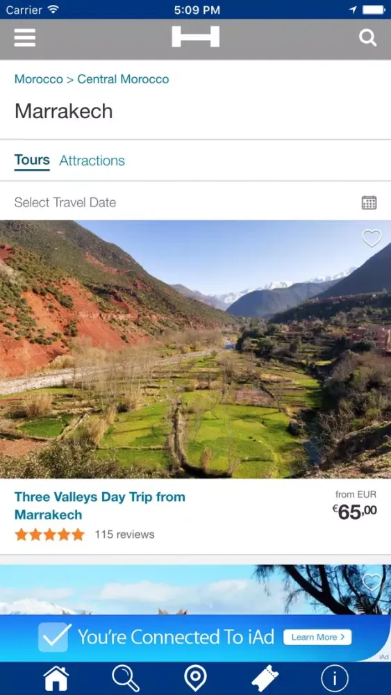 Tangkapan layar Marrakech Hotels + Compare and Booking Hotel for Tonight with map and travel tour