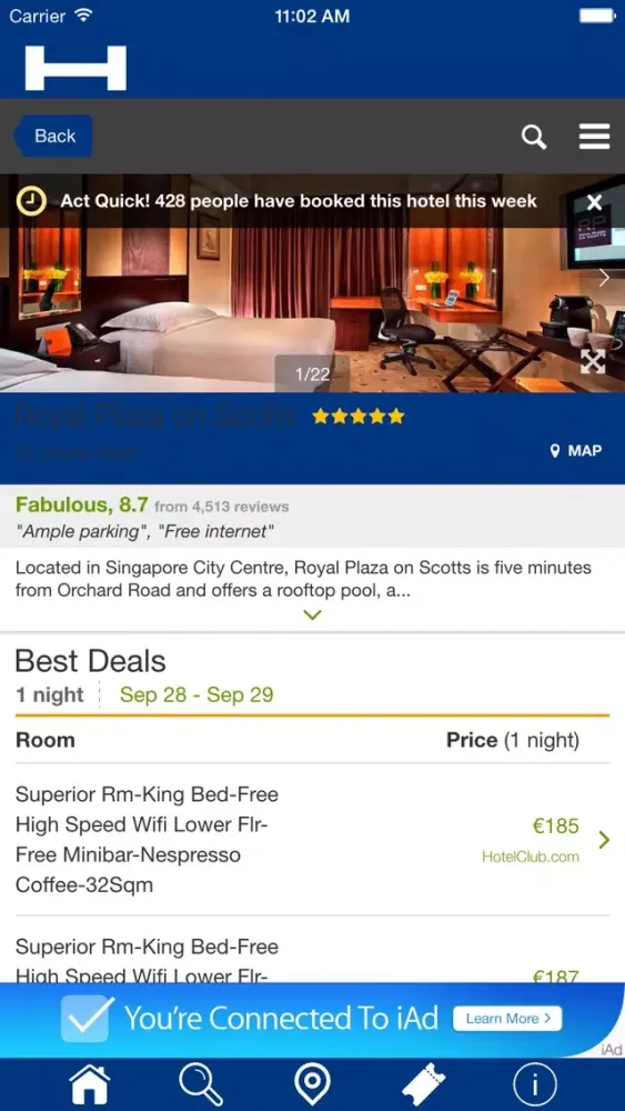 Tangkapan layar Marrakech Hotels + Compare and Booking Hotel for Tonight with map and travel tour
