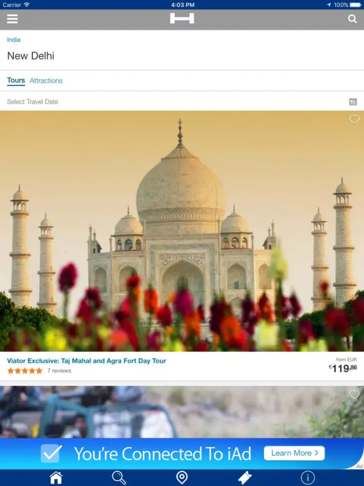 Captures d'écran de New Delhi Hotels + Compare and Booking Hotel for Tonight + Tour and Map iPad 