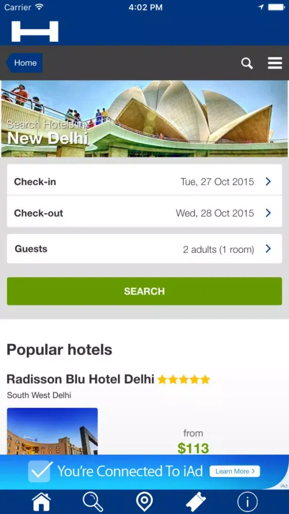 Captures d'écran de New Delhi Hotels + Compare and Booking Hotel for Tonight + Tour and Map