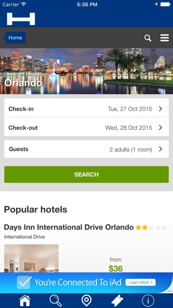 Orlando Hotels + Compare and Booking Hotel for Tonight with map and travel tour 스크린샷