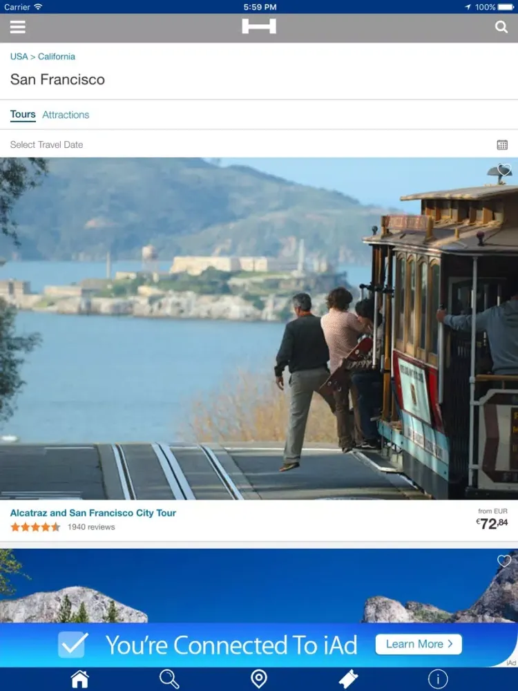 San Francisco Hotels + Compare and Booking Hotel for Tonight with map and travel tour iPad  Screenshots