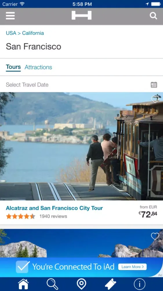 San Francisco Hotels + Compare and Booking Hotel for Tonight with map and travel tour Screenshots